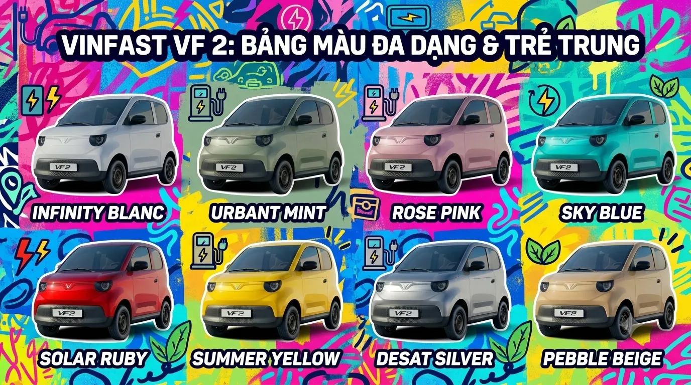 bảng màu Vinfast VF 2