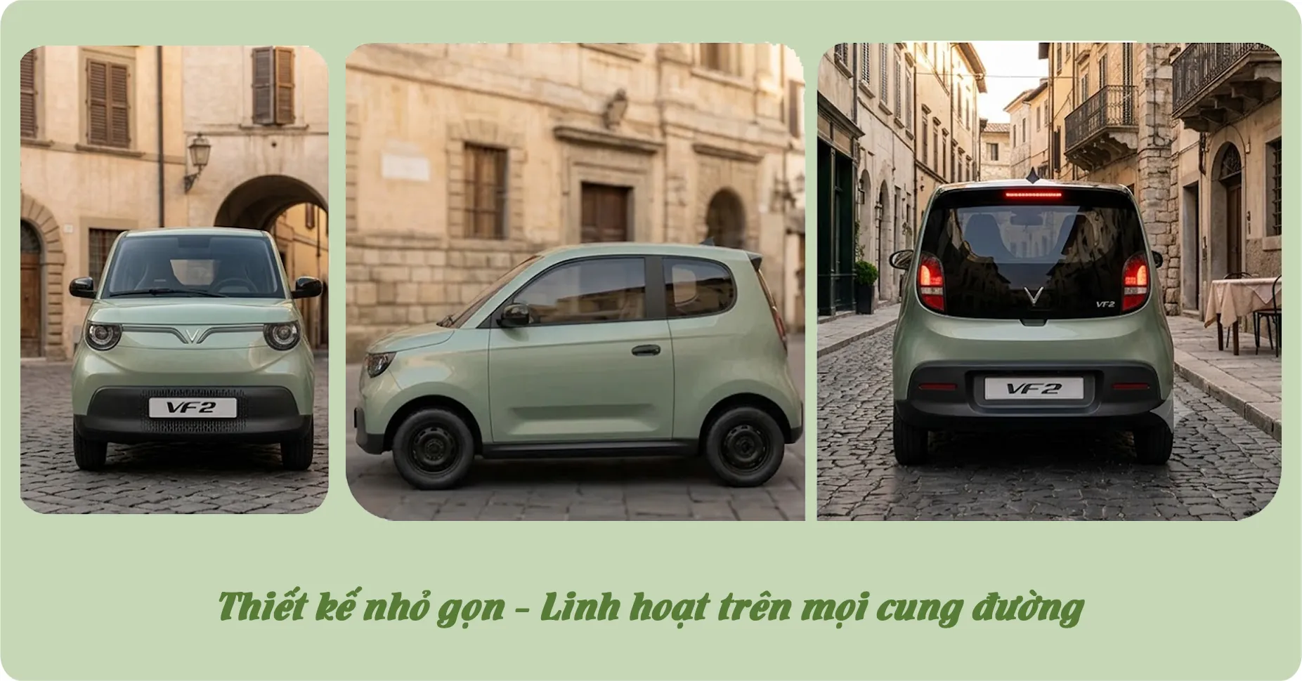 Xe được phát triển theo cấu hình 2 cửa – 4 chỗ ngồi, tối ưu không gian sử dụng nhưng vẫn đảm bảo sự thoải mái cho người lái và hành khách.