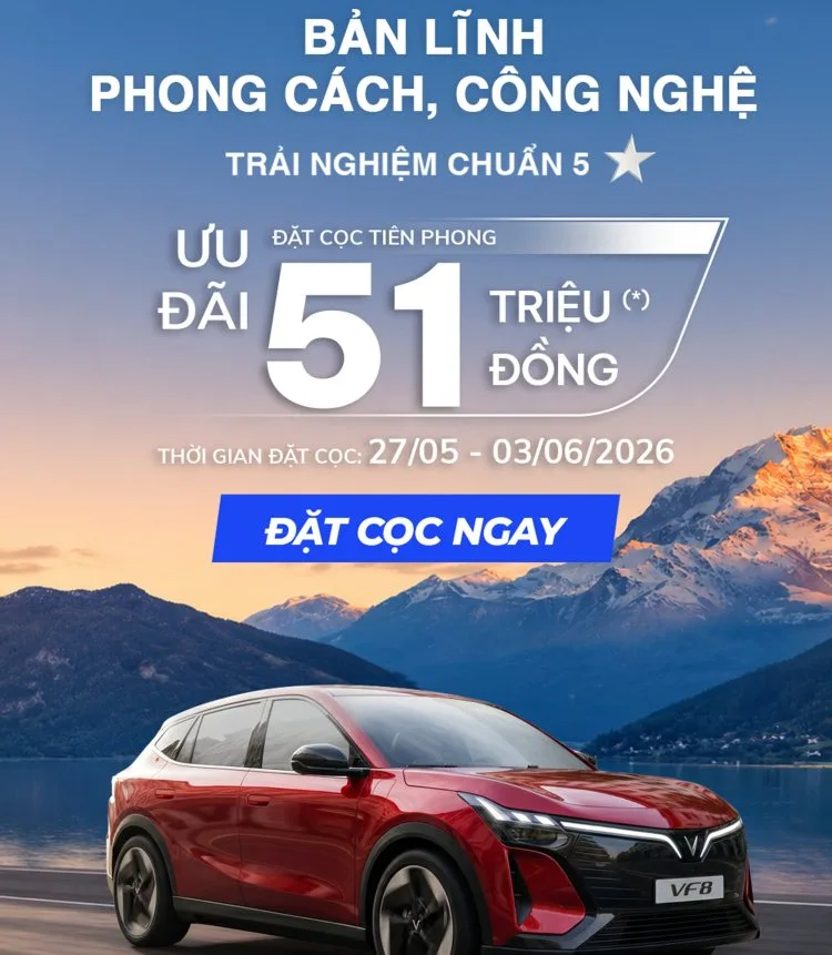 vinhxdcom vinfast vf8 the he moi uu dai dat coc 51 trieu banner mobile Vinfast